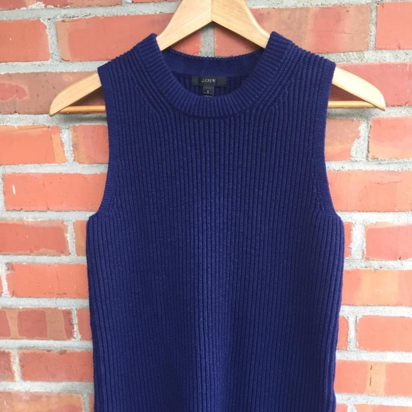 J. Crew Sweaters - J. CREW Sleeveless Marino Wool Blend Sweater